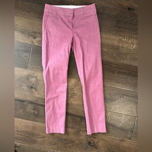 LOFT Pink Cropped Ankle Pants